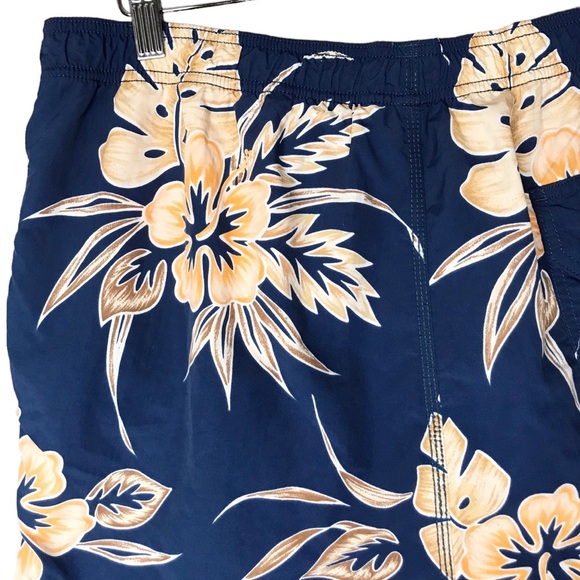 Tommy Bahama Men's Swim Trunks Blue Orange Floral Tropical Mesh Lined Beach - Picture 8 of 12